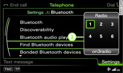 Storing a radio station